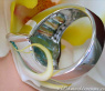 Huge Aquamarine Pear Ring with Diamonds