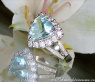 Glorious Aquamarine Ring with Diamonds