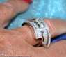 Terrific Diamond Ring in White gold 18k