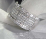 Luxurious Diamond Band with Princess Diamonds (3,04 ct.)