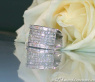 Luxurious Diamond Band with Princess Diamonds (3,04 ct.)