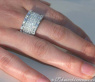 Luxurious Diamond Band with Princess Diamonds (3,04 ct.)