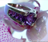 Extravagant Amethyst Ring with Diamonds