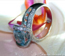 Aquamarin Ring mit Brillanten in Weißgold