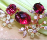 Spectacular Pink Tourmaline Diamond Blossom Ring
