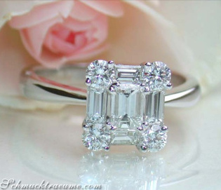 Picture perfect Diamond Ring (Square Design)