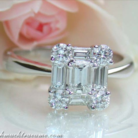 Picture perfect Diamond Ring (Square Design)