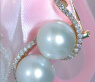 Beautiful Southsea Pearl Earrings with Diamonds