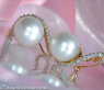 Beautiful Southsea Pearl Earrings with Diamonds