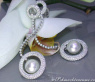 Impressive South Sea Pearl Earrings with Diamonds (70 mm)