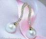 Picture Perfect South Sea Pearl Earrings with Diamonds