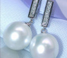 Timeless Southsea Pearl Earrings with Diamonds