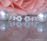 Unique Southsea Pearl Earrings with Diamonds