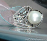 Südseeperle Ring mit Brillanten