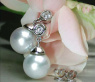 Exquisite Southsea Pearl Diamond Earrings in White gold