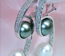 Terrific Tahitian Pearl & South Sea Pearl Earrings