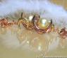 Stunning Dangling Earrings with Golden Southsea Pearls and Diamonds