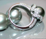 Tahitiperle Ring mit Brillanten
