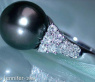 Tahitiperle Ring mit Brillanten