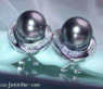Tahitiperlen Ohrstecker mit Diamanten