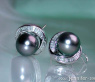 Tahitiperlen Ohrstecker mit Diamanten