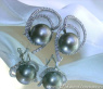Playful Tahitian Pearl Diamond Studs
