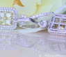 Beautiful Dangling Earrings with White & Yellow Diamonds