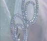 Pretty Diamond Ellipse Earrings