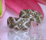 Gorgeous Natural Brown & White Diamond Huggie Earrings
