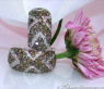 Gorgeous Natural Brown & White Diamond Huggie Earrings