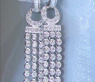 Splendid Dangling Earrings with Diamonds in White gold 14k