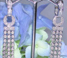 Splendid Dangling Earrings with Diamonds in White gold 14k