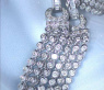 Splendid Dangling Earrings with Diamonds in White gold 14k