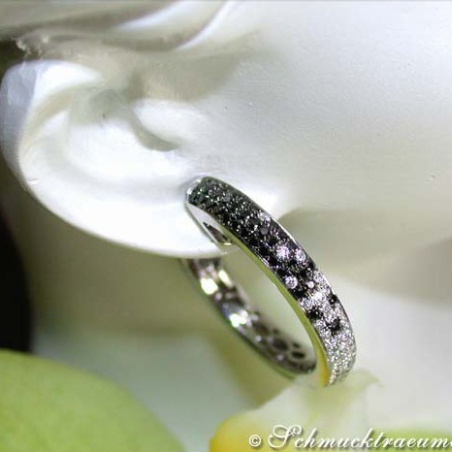 schwarze Diamanten Creolen