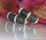 Brillanten & schwarze Diamanten Ohrstecker