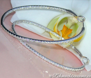 Oval Diamond Hoops