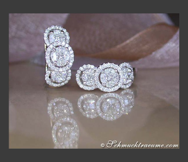 Pretty Diamond Earrings (Princess, Marquise & Round Cut) Pretty Diamond Earrings (Princess, Marquise & Round Cut)