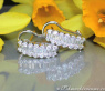 Beautiful Diamond Earrings in White gold 18k