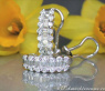 Beautiful Diamond Earrings in White gold 18k