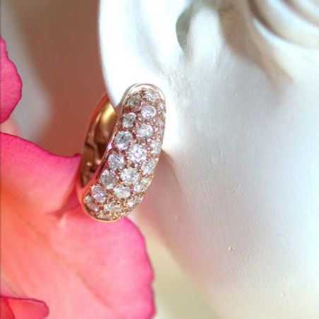 Brillanten Creolen in Roségold