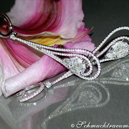 High-end Diamond Dangling Earrings (Illusion Design)