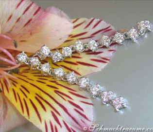 Long Diamond Earrings (Chain Design)