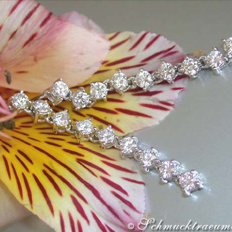 Long Diamond Earrings (Chain Design)