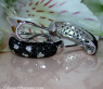 Timeless Black & White Diamond Polkadot Earrings