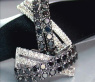 Simple Black & White Diamond Earrings