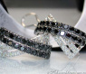 Simple Black & White Diamond Earrings