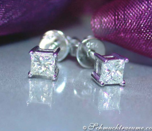 Precious Princess Diamond Solitaire Studs (0,40 ct.)