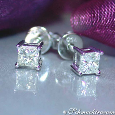 Precious Princess Diamond Solitaire Studs (0,40 ct.)