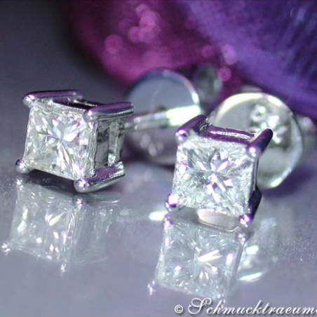 Precious Princess Diamond Solitaire Studs (0,40 ct.)