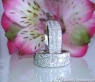 Elegant Princess Diamond Hoop Earrings in White gold 18k